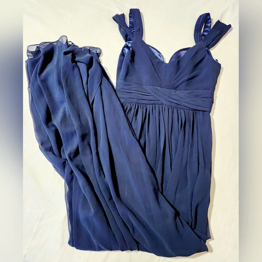 Lulu's Bariano Ocean of Elegance blue evening gown - Picture 8 of 10